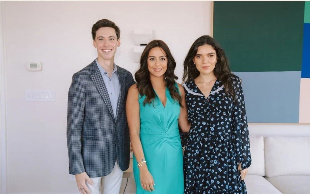 Eirini Meze with Priya Karani and a guest at the New York private collection visit